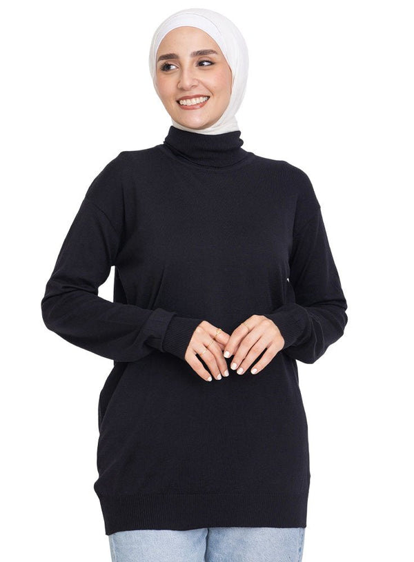 Black S - High Cool Pullover - Khotwh